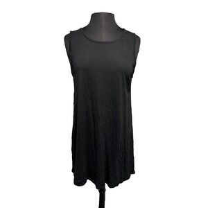 NWT Liv by Habitat Tunic Tank Size Small Black Knit Lagenlook Swing Top